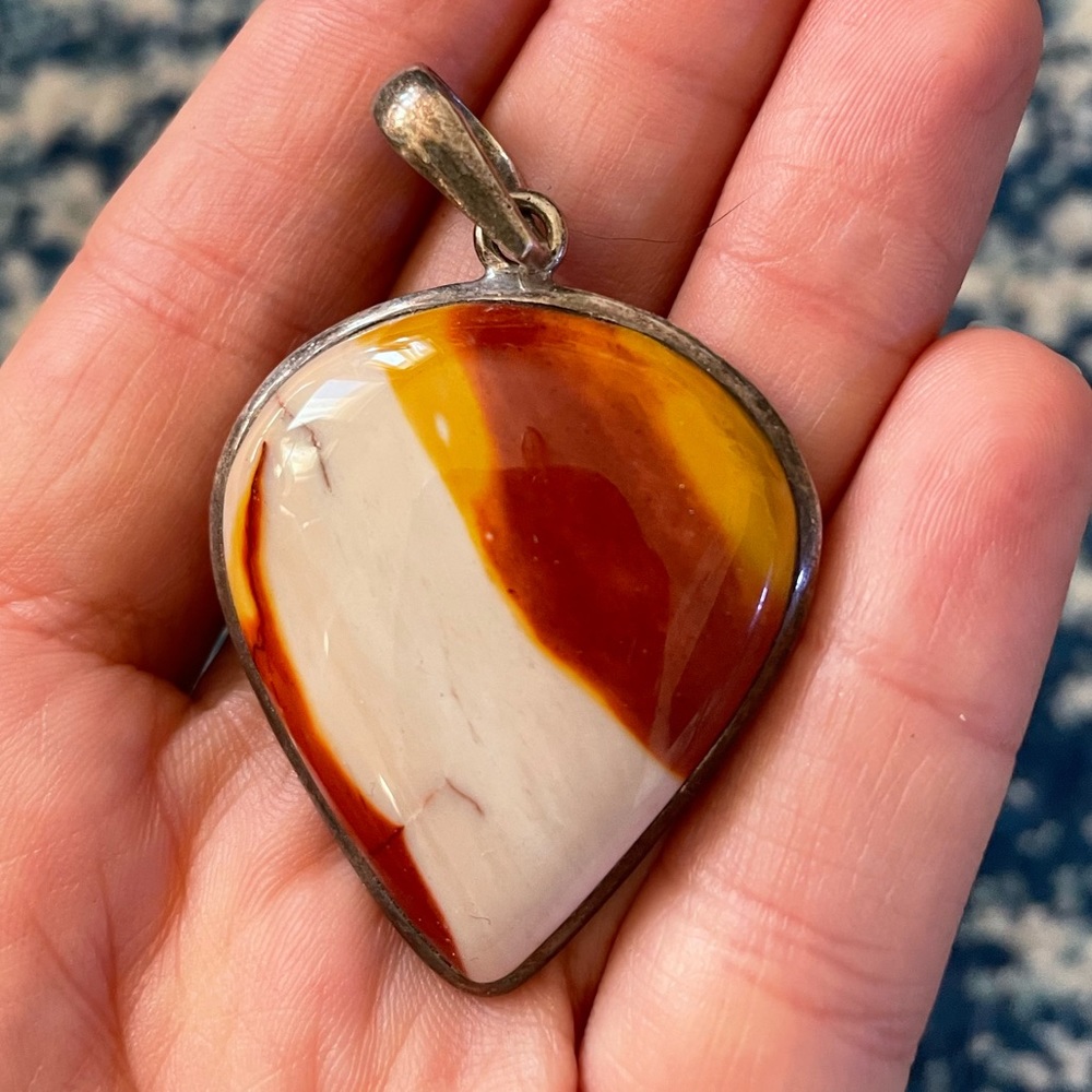 Mookaite Jasper Pendant In Silver - image 1